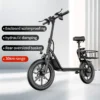 AOVOPRO ESBS 500W 14inch Commuter Electric Scooter with Seat &Carry Basket 22MPH